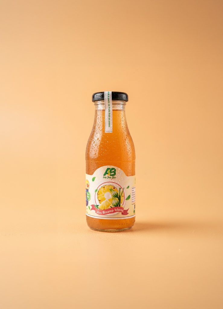 Jus Bio Bissap blanc 250ml Verre